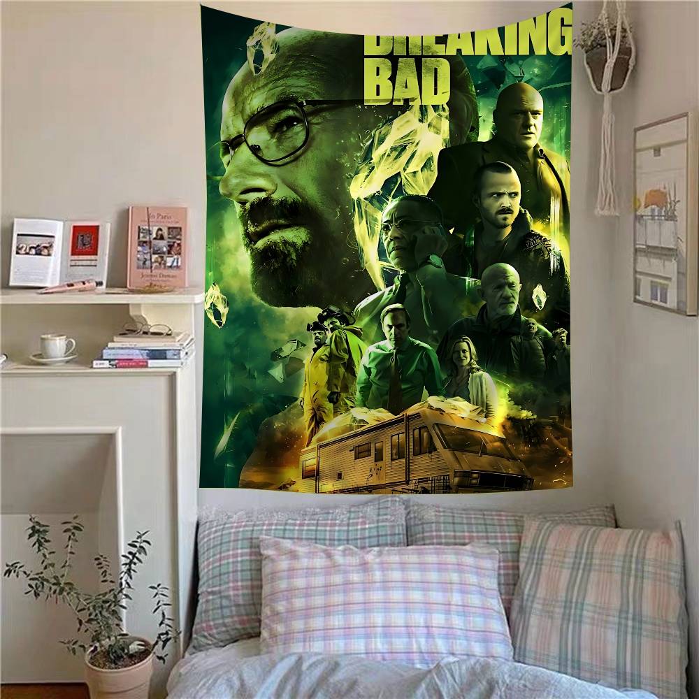 Legendary Crime Story TV B-B-Breaking-Bad Hippie Wall Hanging Tapestries Bohemian Wall Tapestries Mandala INS Home Decor