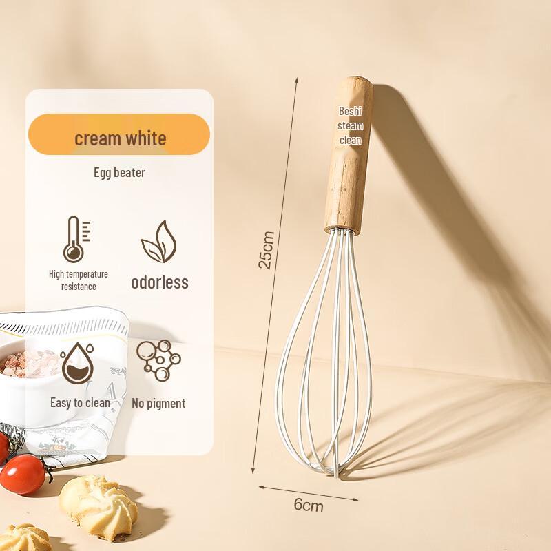 Набор силиконовых инструментов для выпечки с деревянными ручками