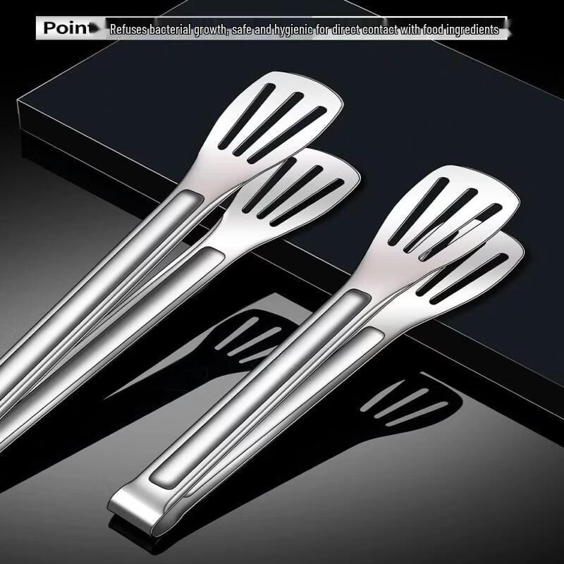 304 Stainless Steel Kitchen Food Tongs