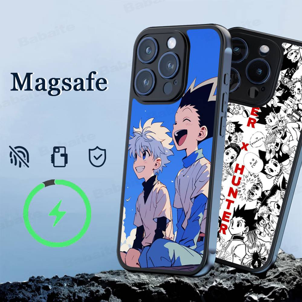 Classic Popular Anime H-Hunter X H-Hunter Game Phone Case Magnetic Case For IPhone 16 14 13 12 11 15 Pro Max Plus For Magsafe