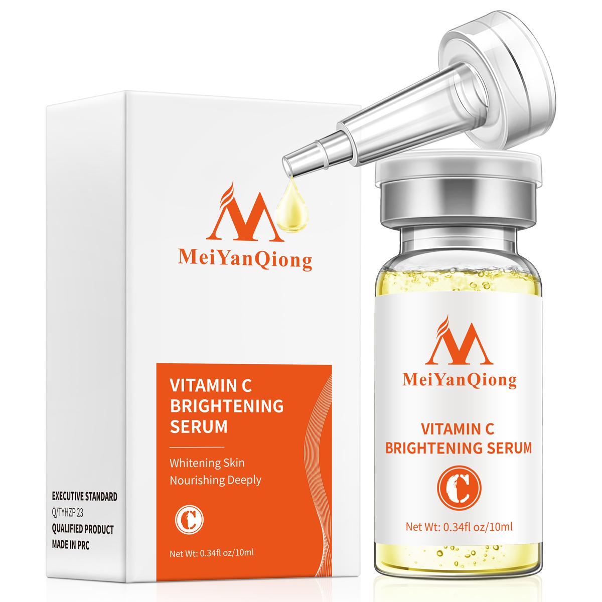 

MeiYanQiong VC Huanliang оригинальная жидкая эссенция с витамином С, отбеливающая яркую кожу, улучшает тусклую омолаживающую функцию 1pcs