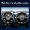 Suitable for Skoda Carbon Fiber Texture Steering Wheel Cover with Segmented Quick-Release Design, Durable, for Octavia Kamiq Fabia Kodiaq Karoq Enyaq