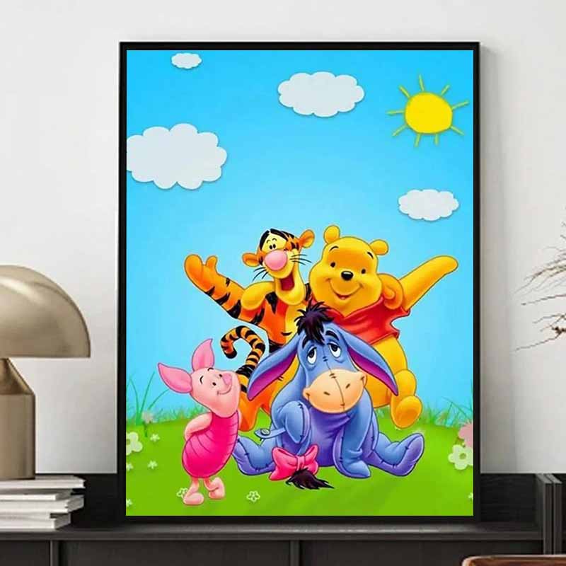 Disney 5D DIY Diamond Painting Decorations Nick  Judy Heartwarming Head Patting Illustration Diamond Embroidery Rhinestone Cross Stitch Set Handmade