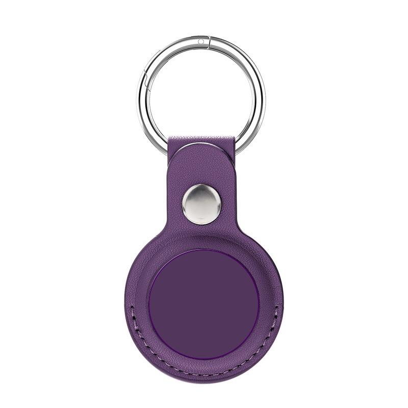 Für Apple Airtags Schlüsselanhänger Hülle Abdeckung Wasserdichter Schlüsselanhänger Ring PU Anti-Lost Gepäckanhänger Zubehör Schlüssel für Airtag Stoßstange Schale