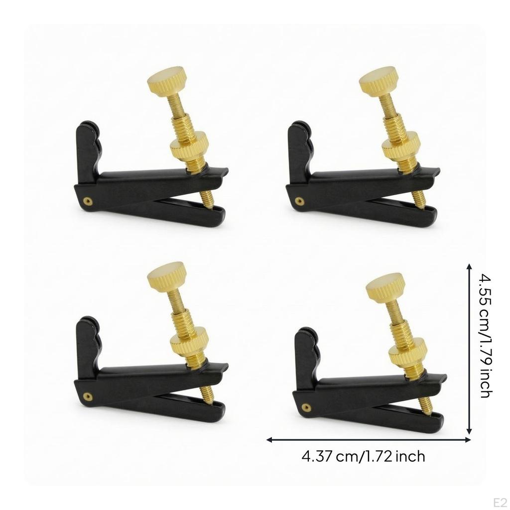 4 Pieces Cello Fine Tuner Threaded String Adjuster Easy To Install