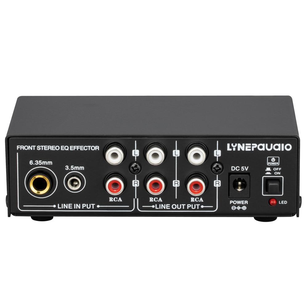 LYNEPAUAIO Stereo Preamplifier Preamp Stereo Toner High Medium Bass Adjuster 3 Channel Sound Mixer