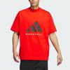 Adidas Basketball FW24 The 2025 Collection Chapter 01 Logo Design Comfortable Sports Short Sleeve T-Shirt Unisex Tops Red JE3763