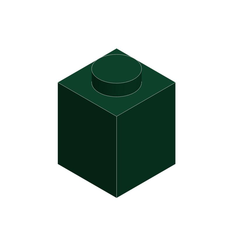 50g/116Pcs 3005 1x1 Building Block Moc High 1-Hole Color Spare Parts Compatible with Brick DIY Children's Toy Assembly