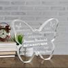 Butterfly Memorial Plaque - Sympathy Gifts for Loss of Loved One, Bereavement & Condolence Keepsake, Nurseries, Home Desk Living Room Acrylic Decorat