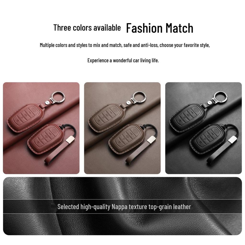 Toyota Key Case: Compatible with Land Cruiser LC300, Tundra, New Prado Keychain and Key Bag