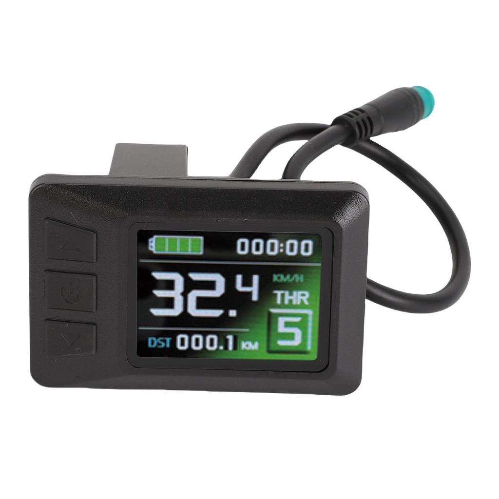 Electric Scooter Display Electric Scooter Dashboard 5 Pin Rain Proof Connector ABS Lightweight Fine Craftsmanship for Cycling