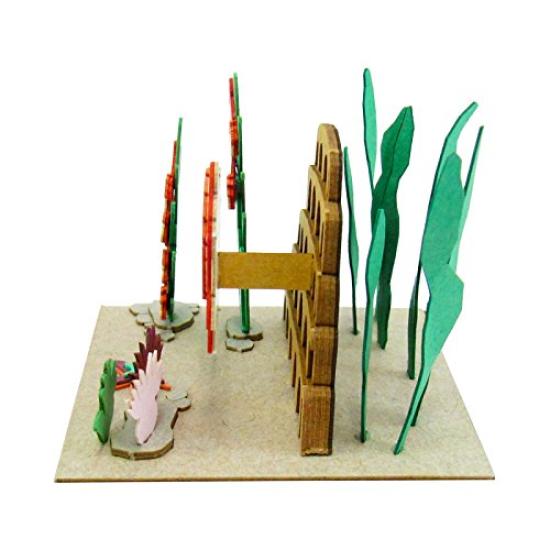 Sankei Studio Ghibli Mini Ponyo on the Cliff by the Ponyo and her paper craft Sea sisters, non-scale MP07-37