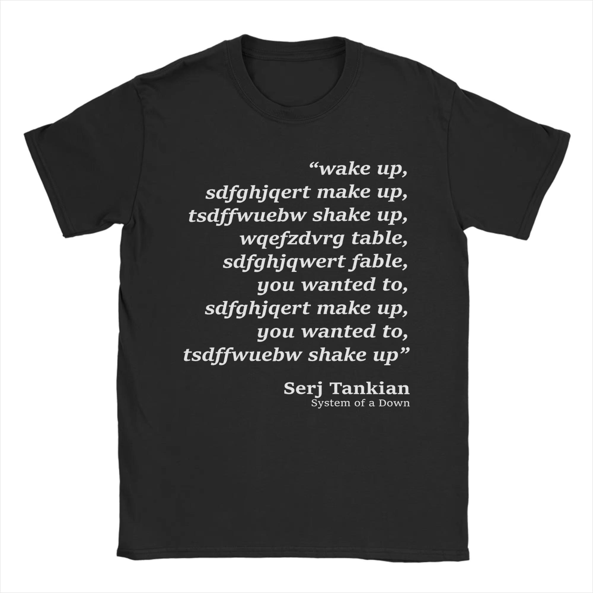 Serj Tankian System of a Down Wake Up Make Up T-shirt L