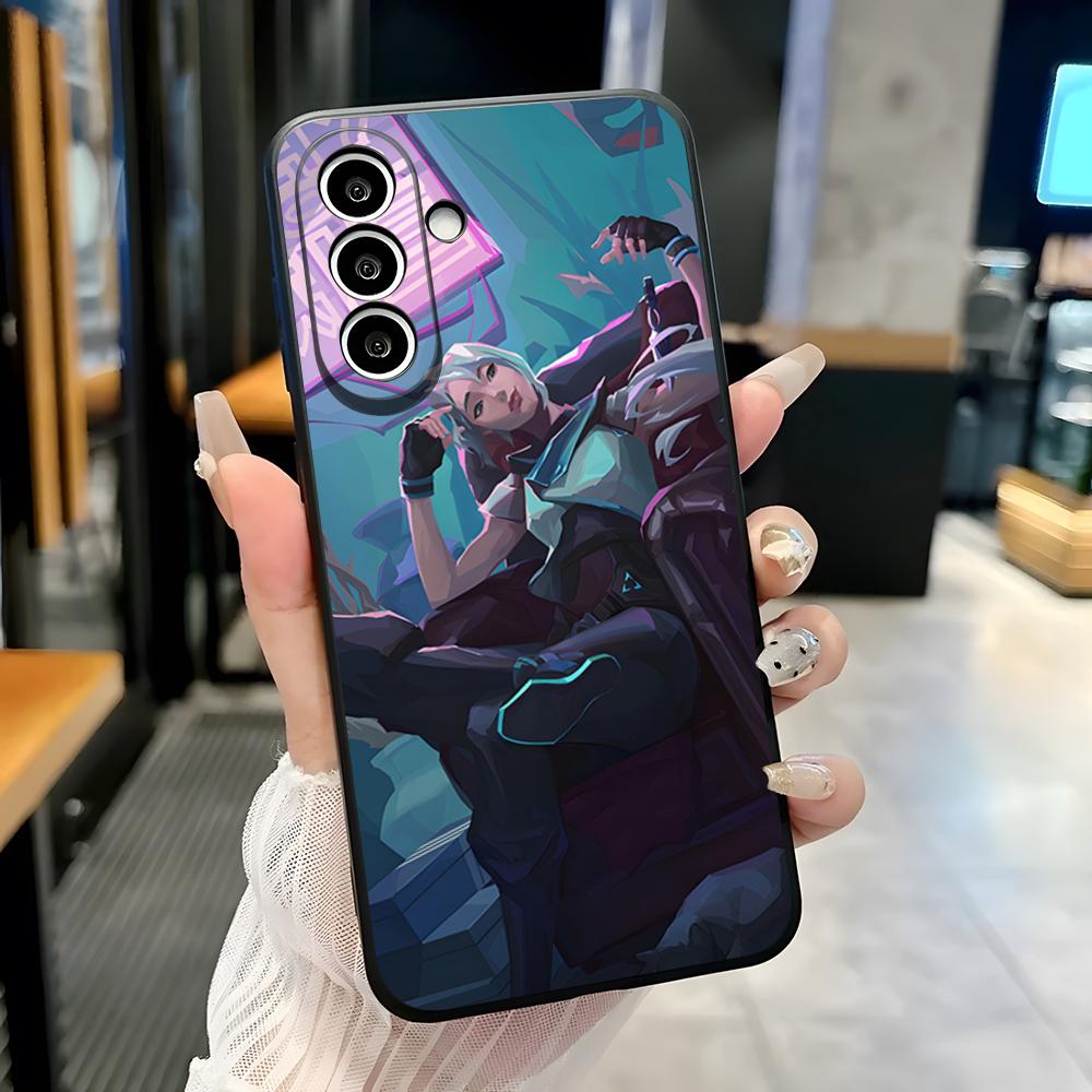 

V-Valorant Game Phone Case For Samsung A25 A13 A33 5G A54 A36 A35 A56 A52 A14 Shockproof Soft Cover Samsung A05S
