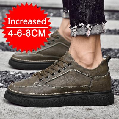 Herren Sneaker Erhöhungsschuhe Mann Atmungsaktiv Sportlich Lässig Board Schuhe Bequeme Plattform Herren Versteckte Innere Höhenerhöhungsschuhe 8cm