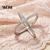 Women Scarf Accessory Rhinestone X-Shape Ring, Metal Geometric Clip, Sparkling Modern Clip Slide Ring for Silk Scarves Neckerchiefs Shawls Shirts
