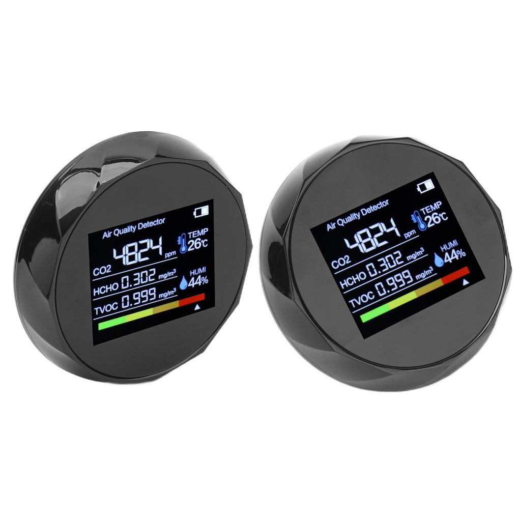 Air Quality Detector Multifunction TVOC CO2 Detector Digital Temperature Humidity Meter USB