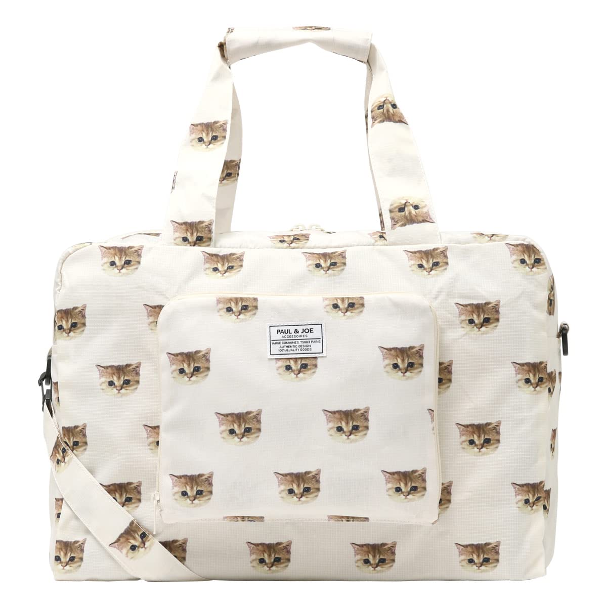 

Сумка Paul Joe Folding Boston Bag Nunet Cat Pattern & PJA-B841-IVO слонова кістка