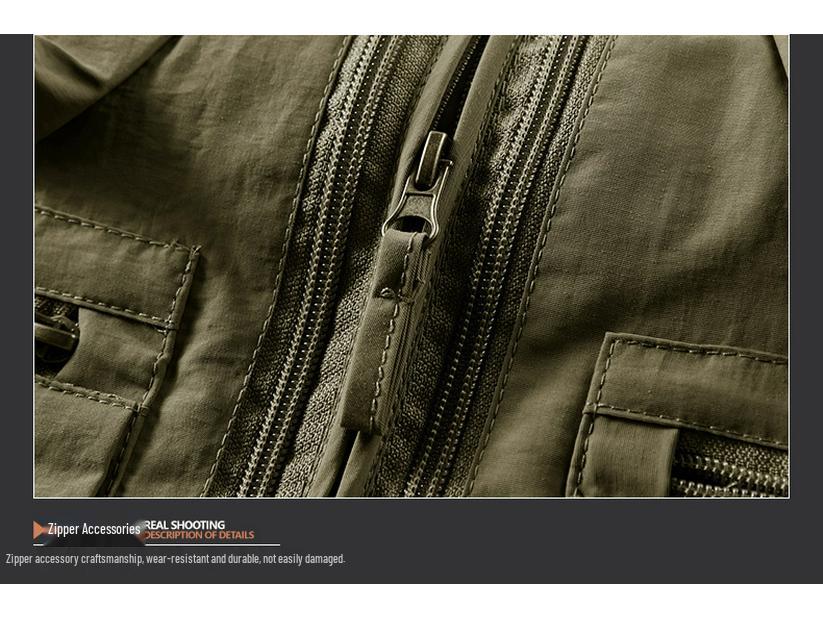 Quick-Dry Multi-Pocket Outdoor Vest for Photography, Fishing, and Mountaineering