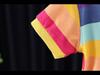 Stylish Summer Dress for Toddler Girls (1-3 Years) - Striped Lapel, Short-Sleeved, Pleated Skirt
