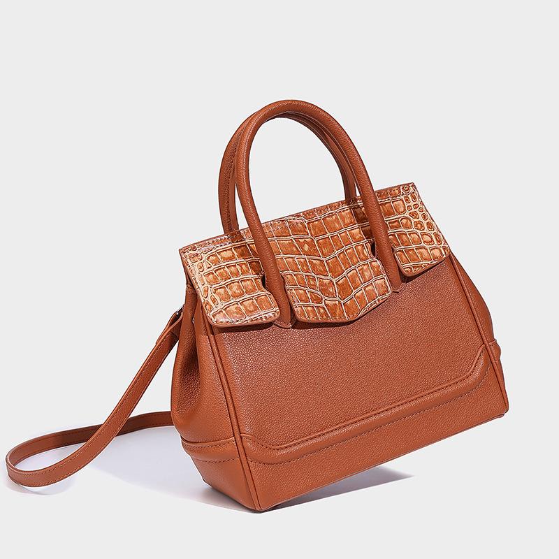Crocodile Pattern Handbag Trendy New Women's Bag Fashionable Versatile Single Shoulder Oblique Span Bag
