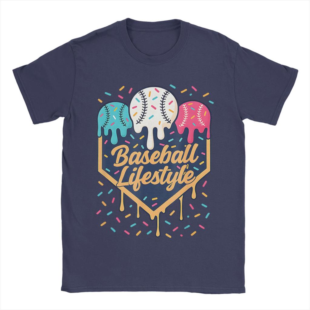 Baseball Life Style 101 Apparel Youth Drip Baseball TShirt Summer Fashion T Shirts Unisex Cotton O Neck Y2K Funny Tops