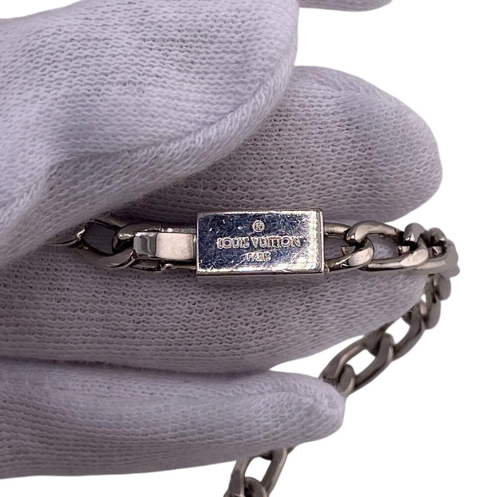 LOUIS VUITTON M00045 Chain metal LV Horn Bracelet bracelet Silver metal Women Used