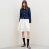 Mitte Round Crop Jacket_Navy