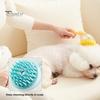 Pet Bath Brush with Soap Shampoo Container Soft Brush Head Dead Skin Loose Fur Removal Dog Cat Bathing Massage Grooming Brush