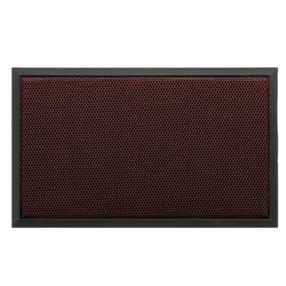 

Wear-Resistant Elastic Carpet Thickened Mesh Dirt Trapper Rug Entrance Door Mat Home Entrance 16.93x29.92 in червоний
