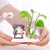 1Pc Resin Home Decor Girl and Boy Unique Hydroponics Creative Flowers Pot Couple Vase