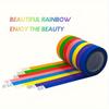 12/24pcs Colorful Masking Tape - Painter's Tape, Rainbow Rolls, Perfect for Handcrafting, Label Making, and DIY Decorations