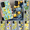 Citrus Limon Linnaeus Phone Case Cover for Samsung Galaxy A12 A22 A32 A52 A72 A02S A51 A50S A31 A20S A10S Note 20 Ultra 10 Plus