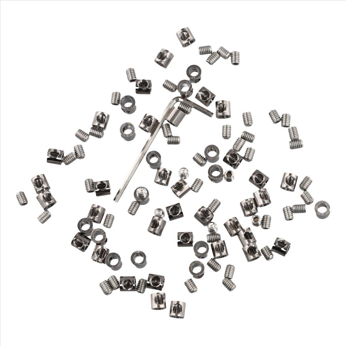 

2025+ 50Pcs 3mm Wire Rope Clamp for Cable Fastener Clip Adjustable Screw Copper Metal Fixture Sling Fixing Accessories China Mainland