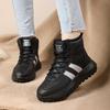 Winter neue Schneestiefel Lässige Plüsch Warm halten Schnürung Plateau Sneaker Damen Rutschfest Weich besohlt Laufschuhe