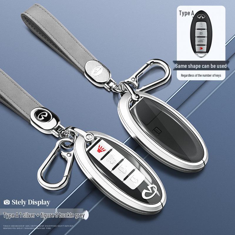 Infiniti Q50L/QX50/Q70L Key Case - Full-Cover Shell for G25/FX35 with Buckle