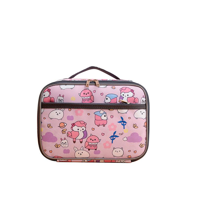 Kids Lunch Bag Insulated Large Capacity Lunch Box Bag for Kindergarten Backpack Storage Dinosaur Style