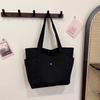 2025 Versatile Canvas Women's Shoulder Bag - Large Capacity Tote for College Students