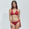 Bikini Rojo Han Li Gu | Bikini de Tres Piezas Inteligente+Sexy | 192001 Bañador de Moda