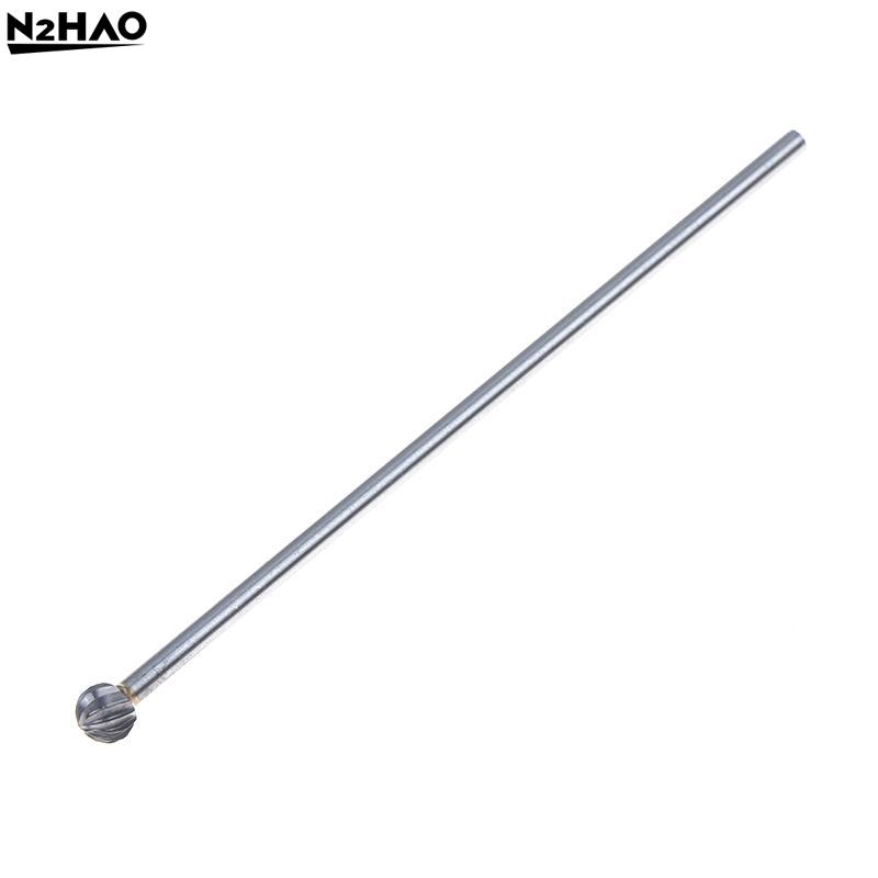 1/5PCS 3x6x100mm Long Single Cut Solid Carbide Rotary Burrs Set Rotary Tools Rotary Burrs Hard Alloy Rotary File Polishing Head
