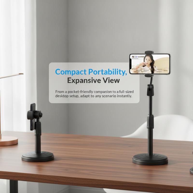 Adjustable Desk Lazy Phone Holder Tablet Live Broadcast Bracket Rotatable Extension Multi-Phone Support Live Broadcast