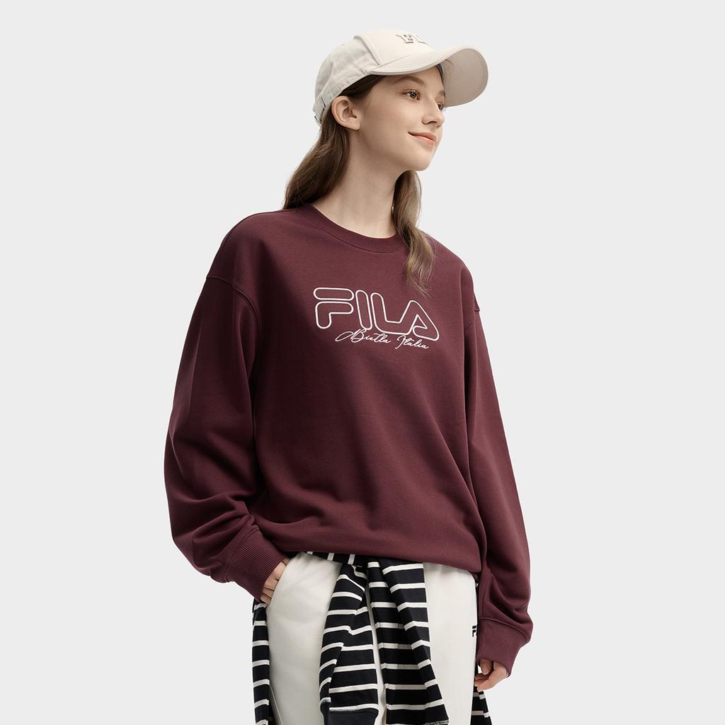 New FILA Sweatshirts Men's Wine Red F11U439204FWI
