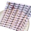 30Pcs Medium Length Press On Nails Nude Pink Fake Nails Simple French Tip Nails  For Girl