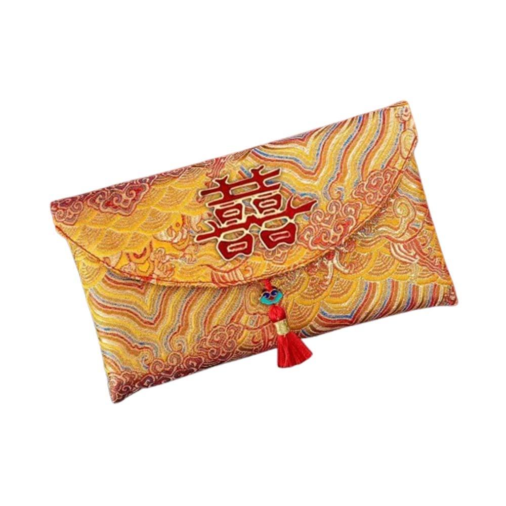 Cloth Wedding Money Pocket Chinese Style Red Packet HongBao New Year Red Envelope  Spring Festival
