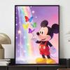 Disney Diamond Paint Mosaic Art Painting Kit Mickey Mouse Rainbow Butterfly Handmade DIY Home Decor