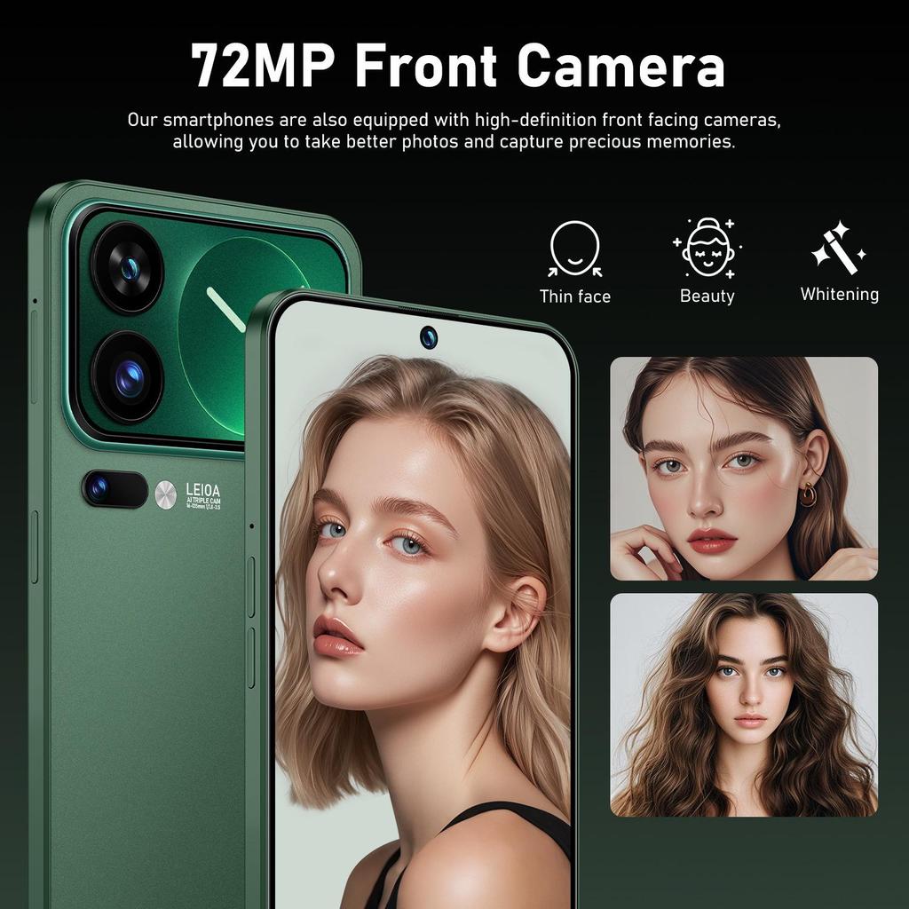 New Cross-border M17 Pro Max HD Smartphone with 16GB RAM+1TB Storage and Large All-in-One Display