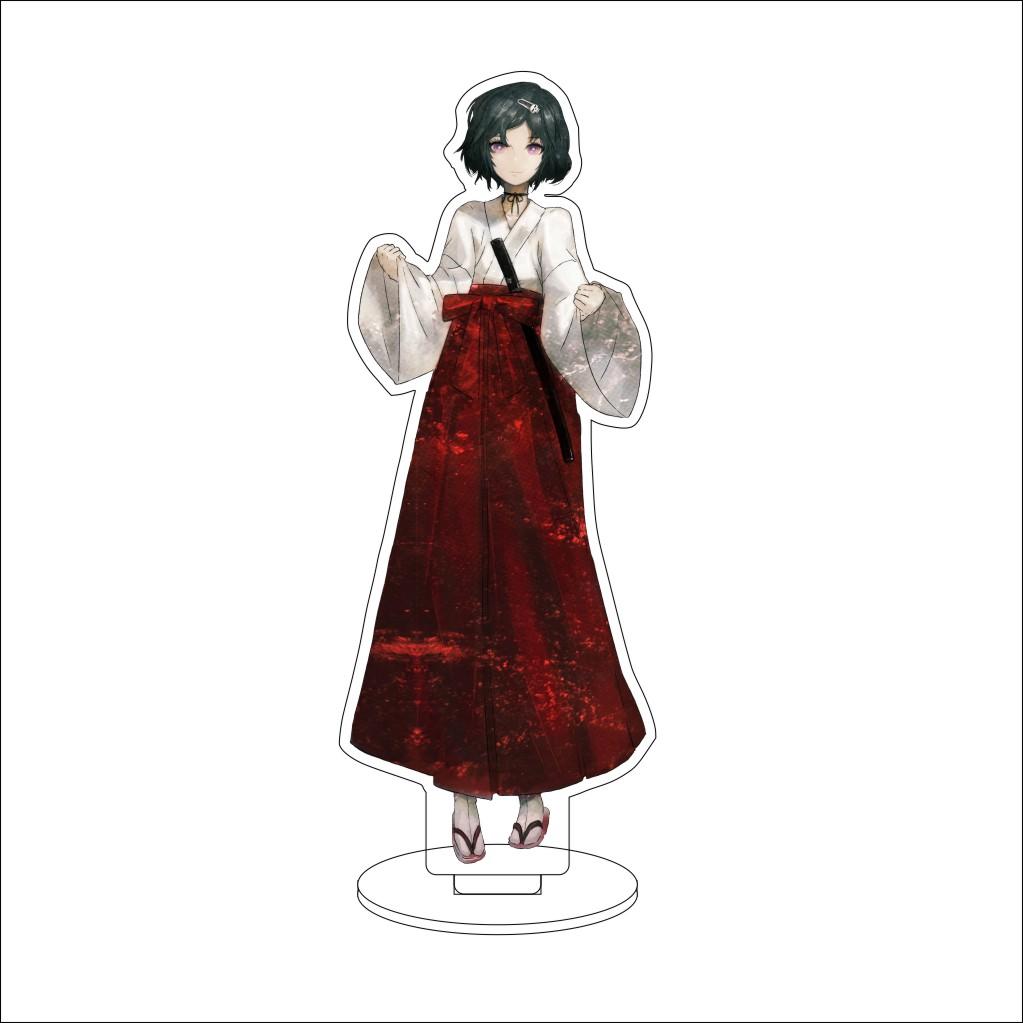 16CM Anime Steins Gate Cosplay Acrylic Stand Ornaments Shiina Mayuri Okabe Rintarou Makise Kurisu Figure Stand Halloween Gifts