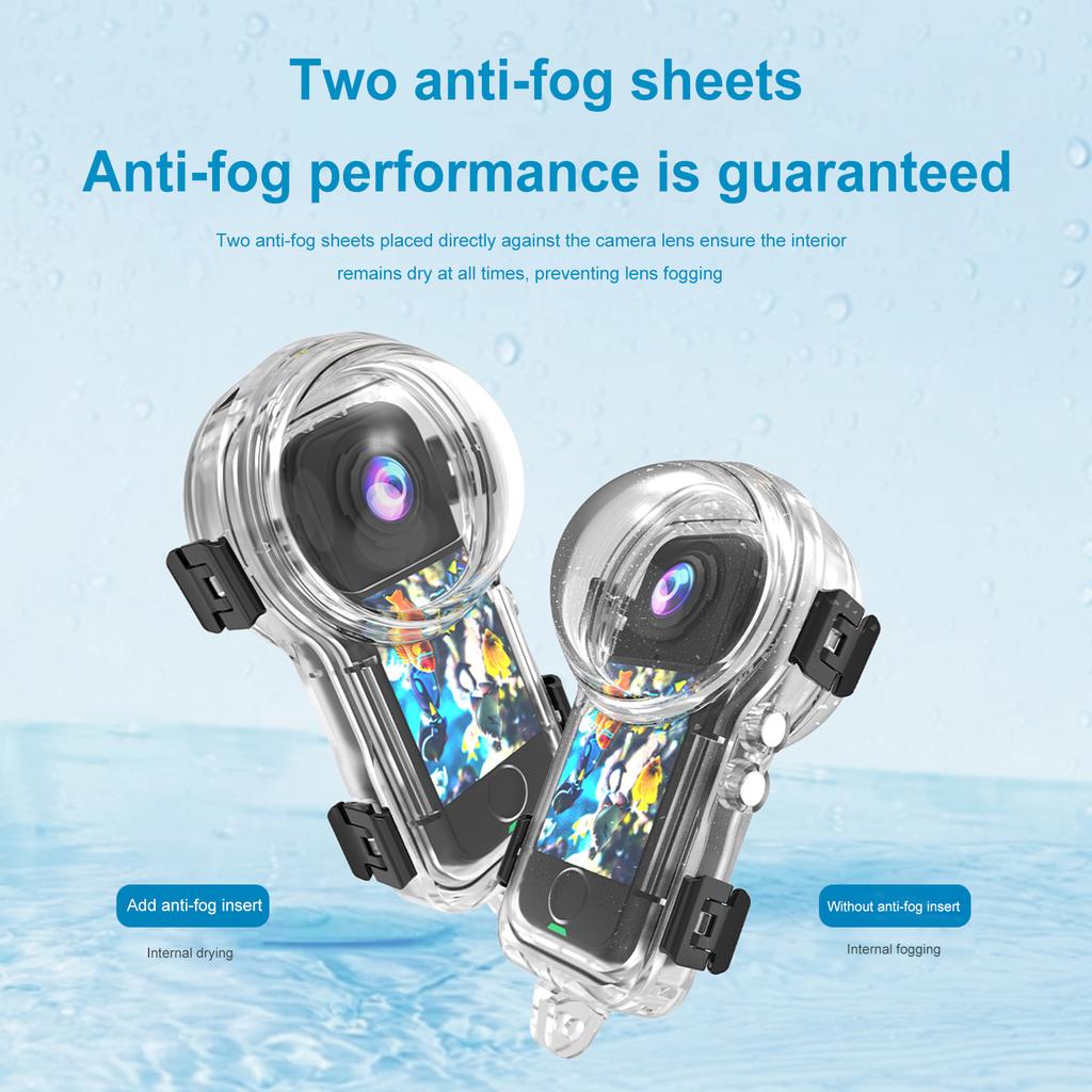 For Invisible Dive Case Waterproof Case Protective Underwater Diving Housing Shell Case for Insta360 X4 Air Camera Accessories