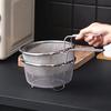 Fine Mesh Strainer Basket - Deep Fryer Filter, Noodle Scooping Spoon, Kitchen Oil Draining Spoon & Water Draining Sieve for Home Cookin