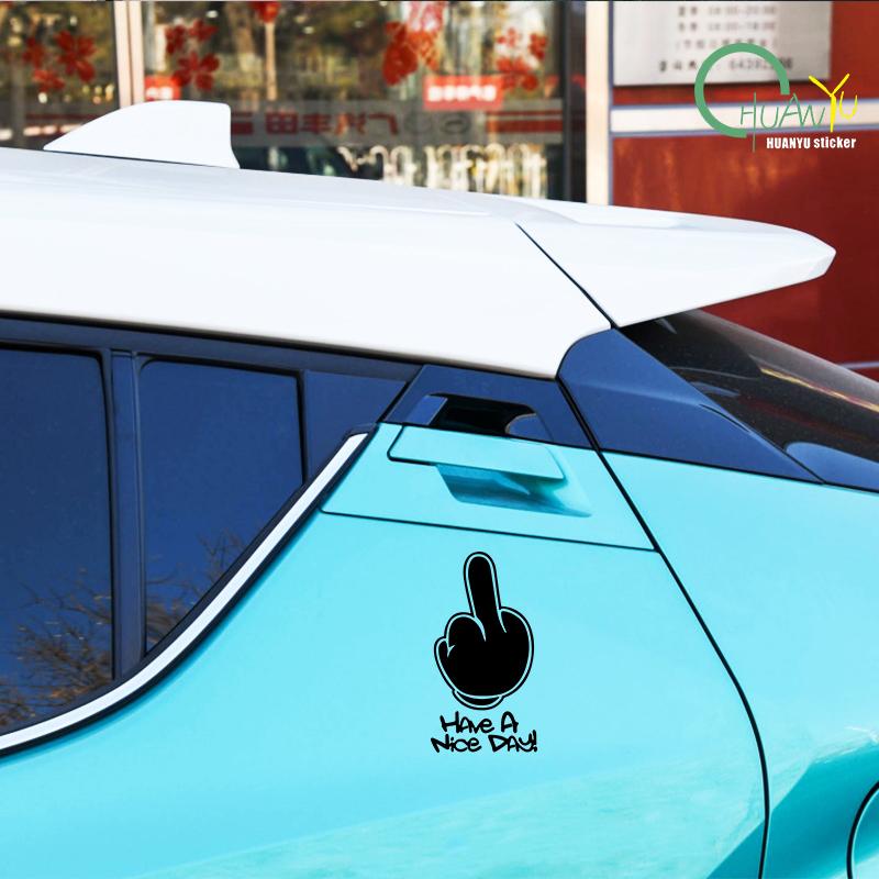 PŘEJI PĚKNÝ DEN ! Reflektor na prostředníček Moto nálepky Samolepky na motocykly pro Honda PCX125 Yamaha R1 Kawasaki z900